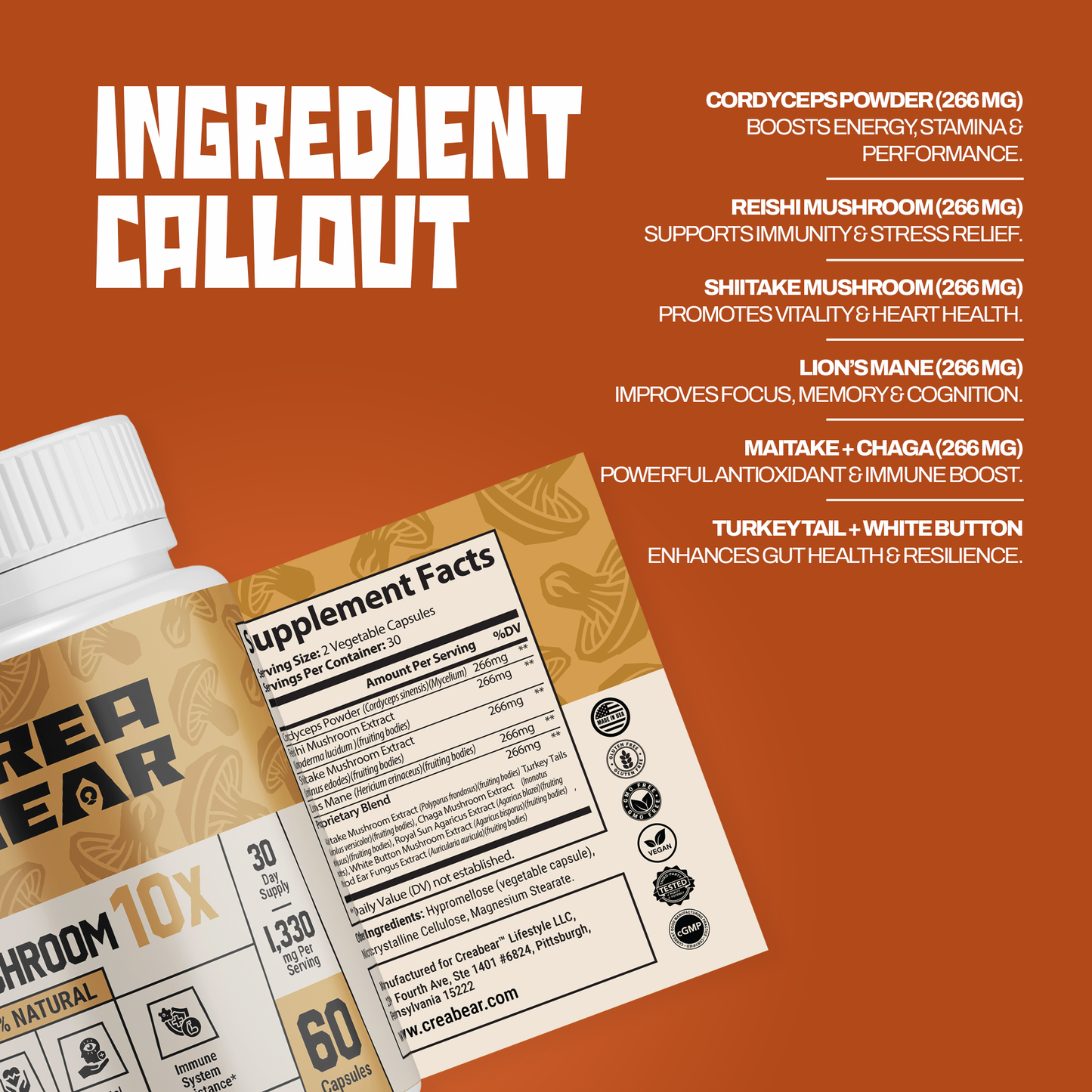 Mushroom 10x Capsule